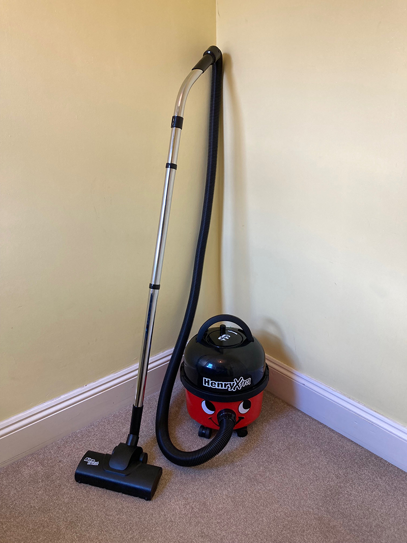 The Henry Xtra vacuum cleaner fully assembled