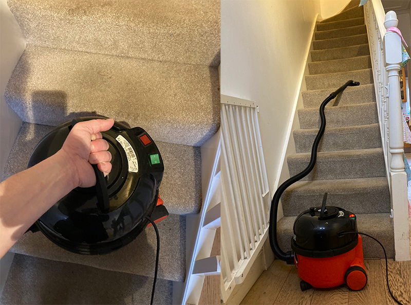 The disadvantages of a Henry Xtra vacuum cleaner for stair cleaning