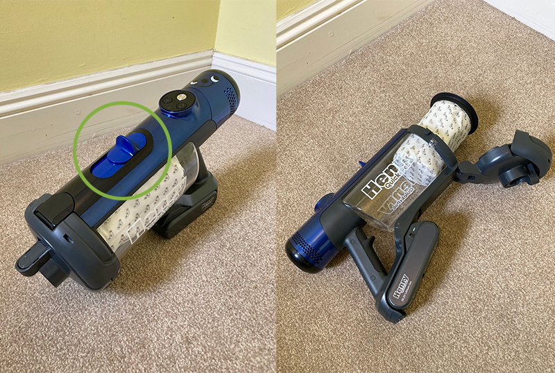 Henry Quick Pet dust pod removal