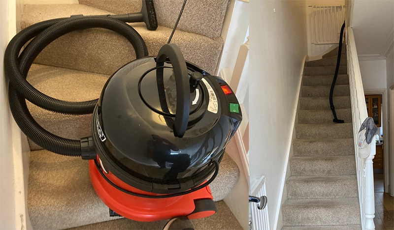 Henry XL Plus is awkward for stair cleaning