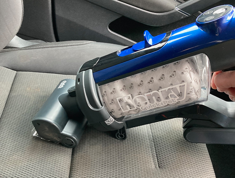 Henry Quick Pet car seat cleaning