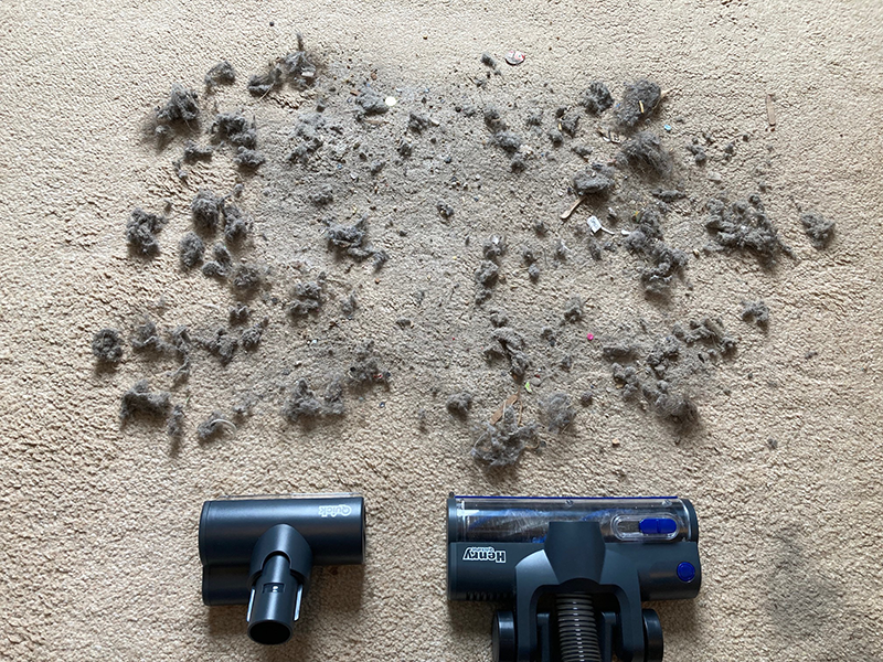 Henry Quick Pet floor tool comparison before