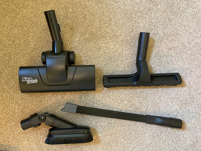 Extra attachments that come with the Henry Home vacuum cleaner