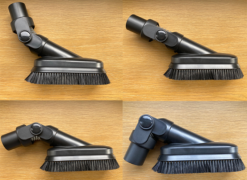 The different angles of Henry Homes' multi angle brush